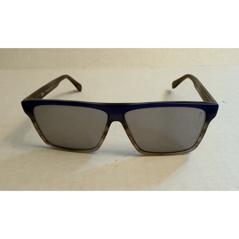 Ellison 1805 C2 Sunglasses Blue Tan Frames Handmade in Greece Size 58-11-145
